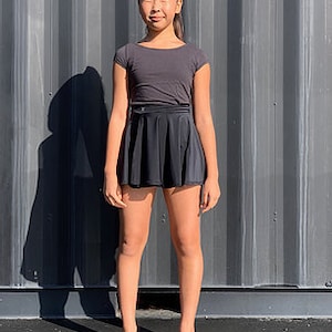 Wrap Skirt in Black- Wrap skirt, Cotton skirt, Black skirt, Jersey skirt, Womens clothing, Pencil skir