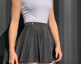 Wrap Skirt in Charcoal- Dance Ballet, Short Ballet Skirt, Wrap Skirt, Dance Skirt