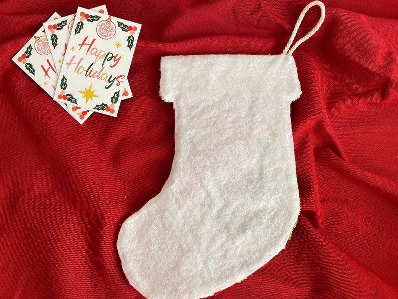 Christmas Stocking Punch Needle, Gingerbread Man Stocking, Handmade Decor, Christmas gift, Christmas Stockings, Holiday Stockings image 4
