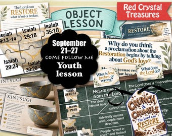 Sept 21-27, Come Follow Me youth lesson, Restoration
