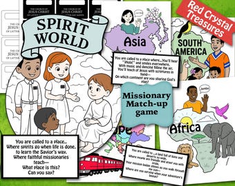 Missionary Match-up, Dec 1-7, Come follow me Primary activity game