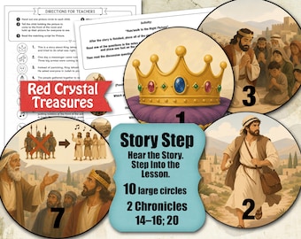 Story Step, 2 Chronik 14–16;  20, LDS Komm und folge mir nach, Kinderaktivitäten