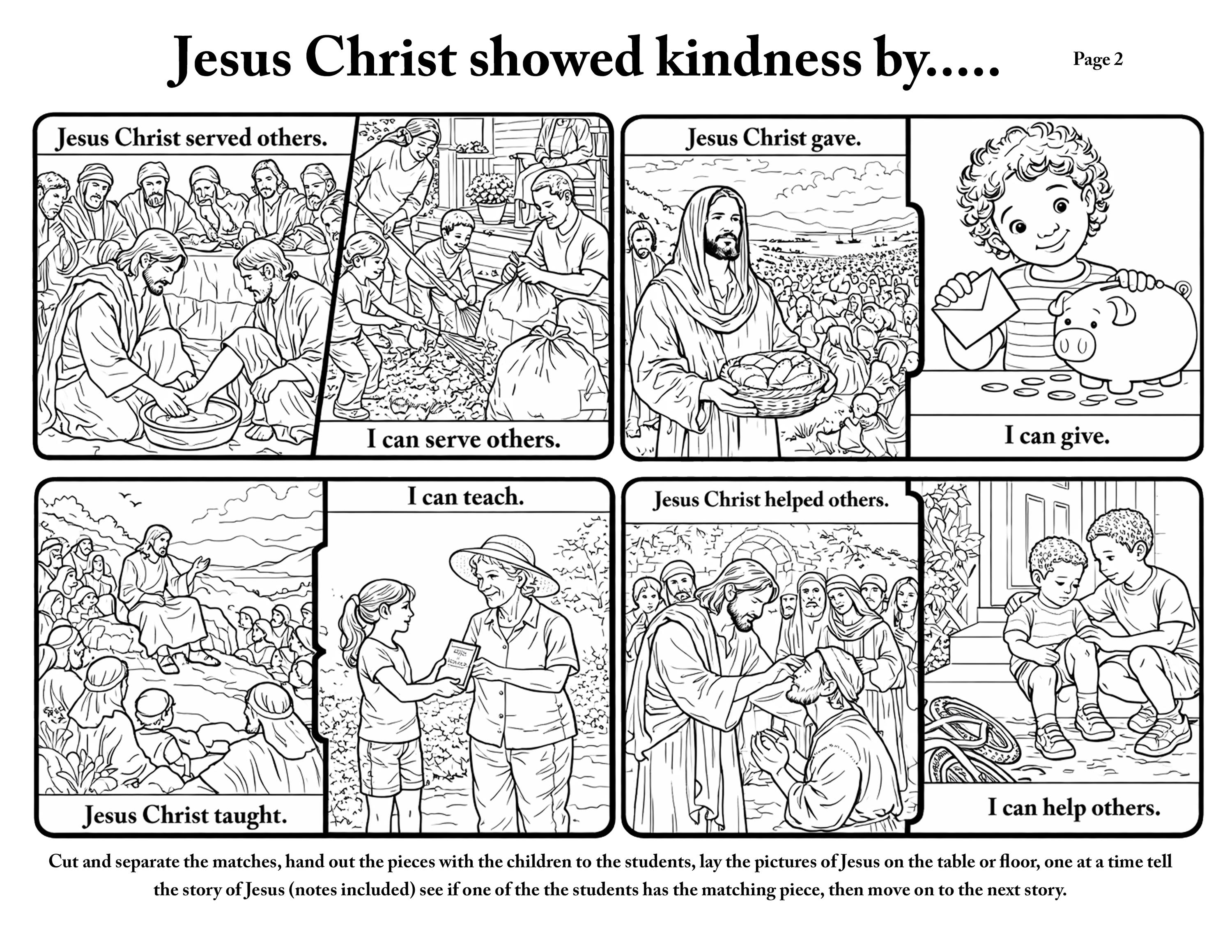 Jesus Christ Showed Kindness; I Can Show Kindness. 8 Christ-centered ...