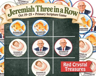 Jeremiah three in a Row, Oct 19-25, Primary scripture game