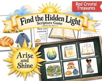 Find the hidden light, scripture game, Isaiah 58 and 60