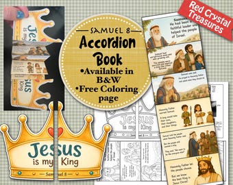 Samuel 8, Jesus is my King, accordion story book, Come Follow Me