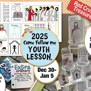2025 Come Follow Me Youth Lesson, Dec 30- Jan 5, by the Red Crystal - Etsy