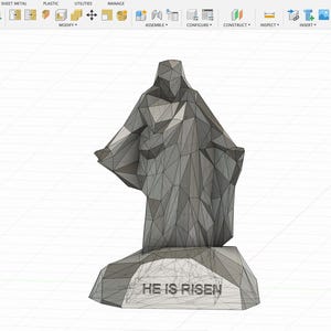 3D Print File, He is Risen Statue - Etsy