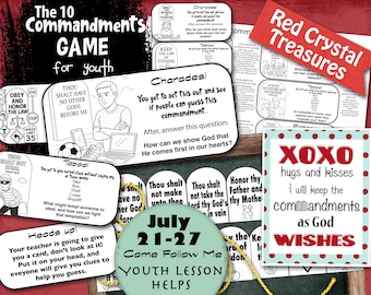 Ten Commandments Game: Youth Lesson, Come Follow Me