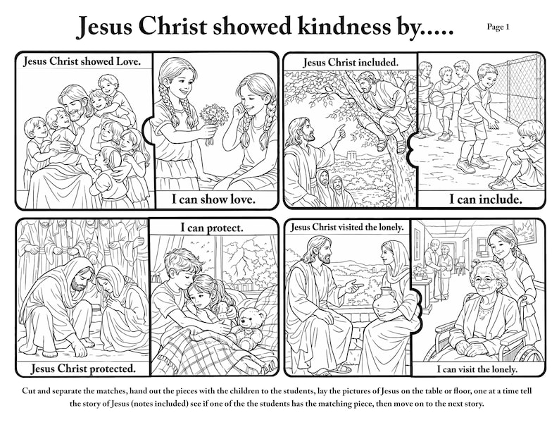 Jesus Christ Showed Kindness; I Can Show Kindness. 8 Christ-centered ...