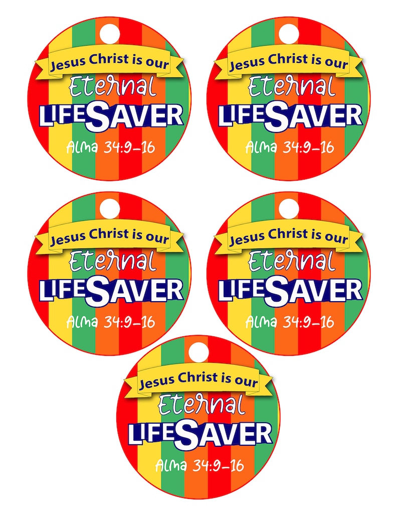 Jesus Christ is Our Eternal Life Saver, LDS Lifesaver Religious Gift ...