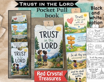 Trust in the Lord Pocket Pull Book, Proverbs 3: 5-6