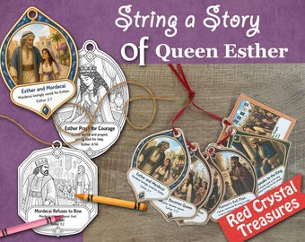 String a Story of Queen Esther, Interactive Bible stories, Come Follow Me Primary