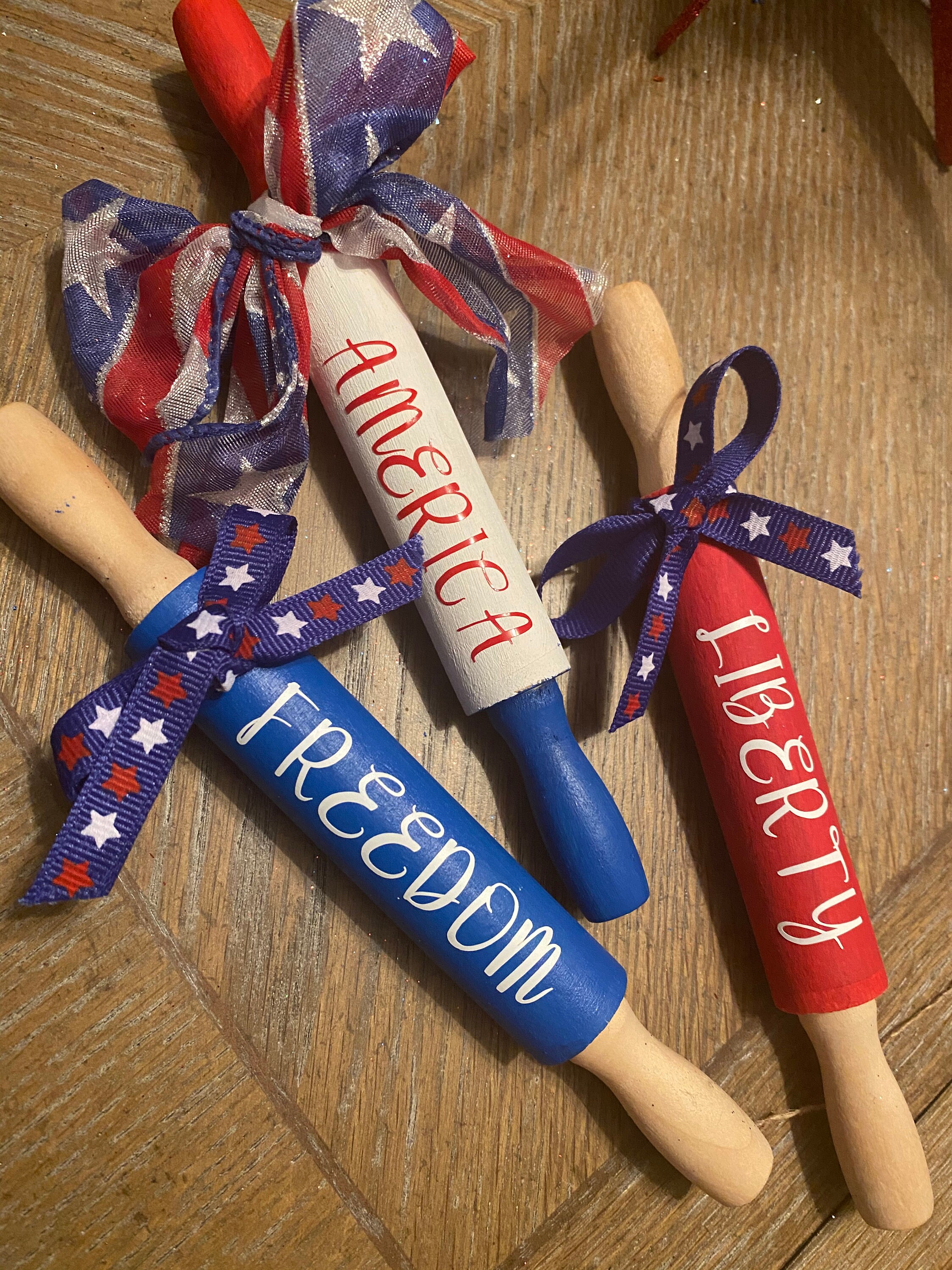 Mini Patriotic Rolling Pins Etsy