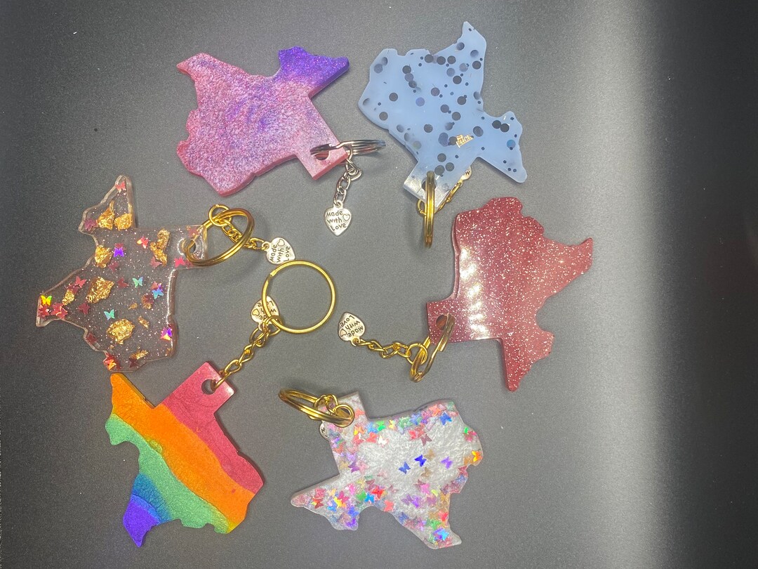 Colorful Keychains Colorful Accessory Keychains (premade) - Etsy