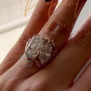 Toi Et Moi Ring Two Stone Ring Radiant And Marquise Moissanite Engagement Ring 10K/14K/18K Gold Ring Two Ring Anniversary Ring Unique Ring