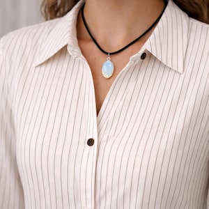 Moonstone Pendant Necklace: mother of groom gift of the bride 40th 50th birthday