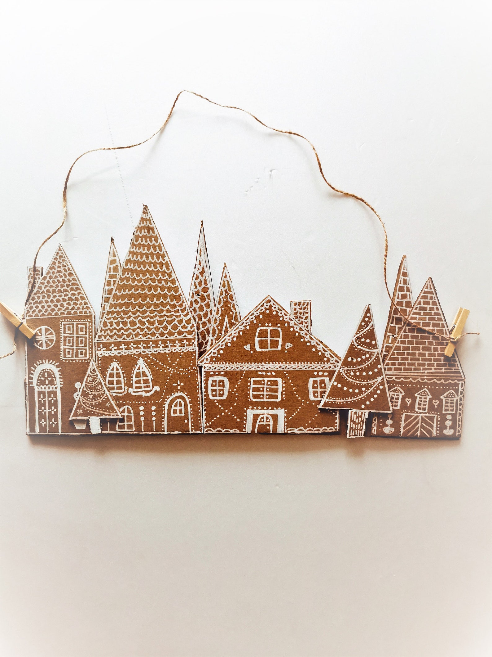 Small Cardboard Christmas Village Etsy Small Cardboard Christmas Village Etsy