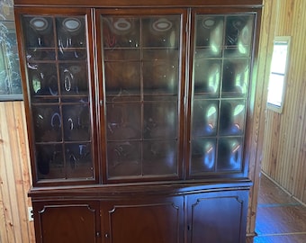 Glass China Cabinet - Etsy