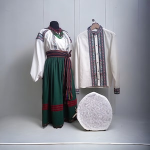 Ukrainian traditional set, Family embroidered shirts, embroidered shirts for couples, embroidered skirt, embroidered shirt, embroidered blou