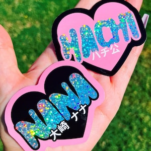 NANA & Hachi Anime/Manga Glitter Stickers