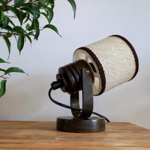 Swedish Wooden Stained Pine Sconce, Late Mid-Century Vintage Wall Lamp - Scandinavian Minimalism