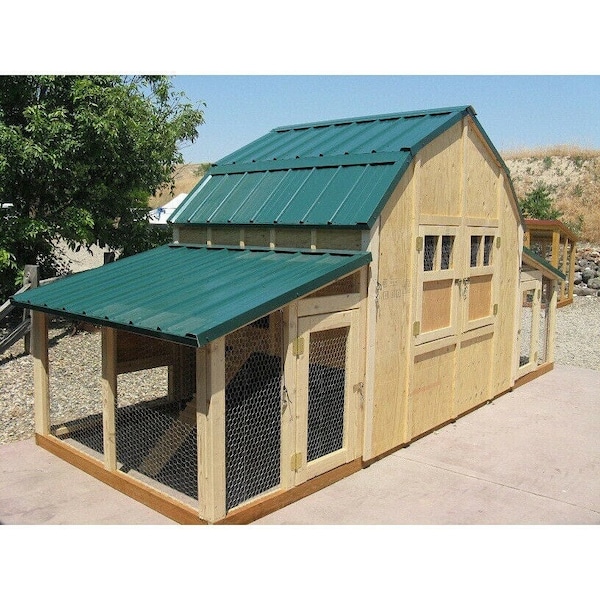 Chicken Coop Plans 20 Chickens Etsy