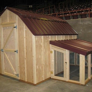 PDF Plan w/ Material List Chicken Coop Framing Plan Storage Shed image 1