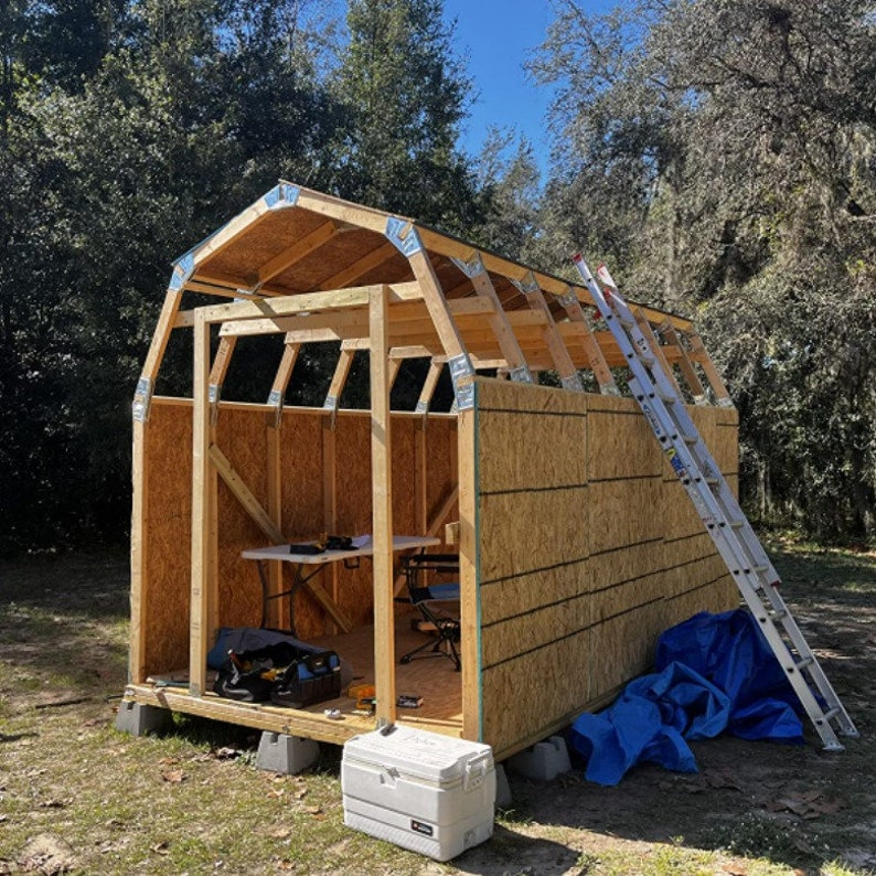 Easy DIY Barn Roof Style Instant Framing Kit Shed Kit Etsy