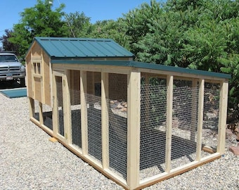 PDF Plan w/ Material List Chicken Coop Poultry Cage Hutch Cage Hutch Enclosures 6 By 6