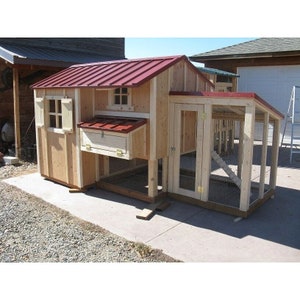 Pdf-plan met materiaallijst The Home Cottage Coop & Storage Aerea Chicken Coop Framing Plan