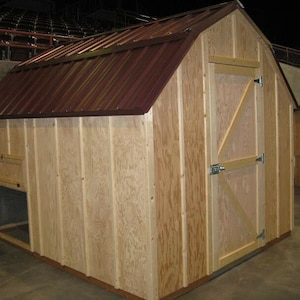 PDF Plan w/ Material List Chicken Coop Framing Plan Storage Shed image 3