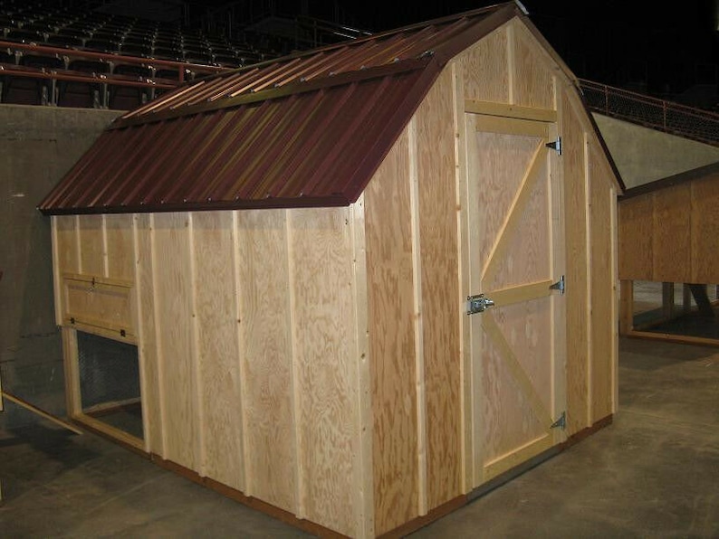 PDF Plan w/ Material List Chicken Coop Framing Plan Storage Shed image 3