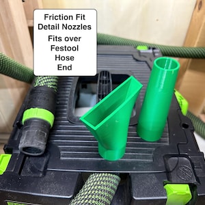 Festool Vacuum Adapters - Dust Extractor Hose Attachment - Cleantec Quick Connect End Friction Fit