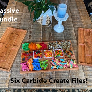 Carbide Create Files for Serving Trays Download and Carve Today Six Designs Included image 1