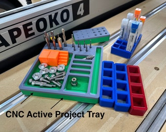 CNC, Carbide 3D, ShapeOKO - Active Project Tray - Store all you need for a CNC job in this tray - INCLUDES Free Carbide Create Digital File