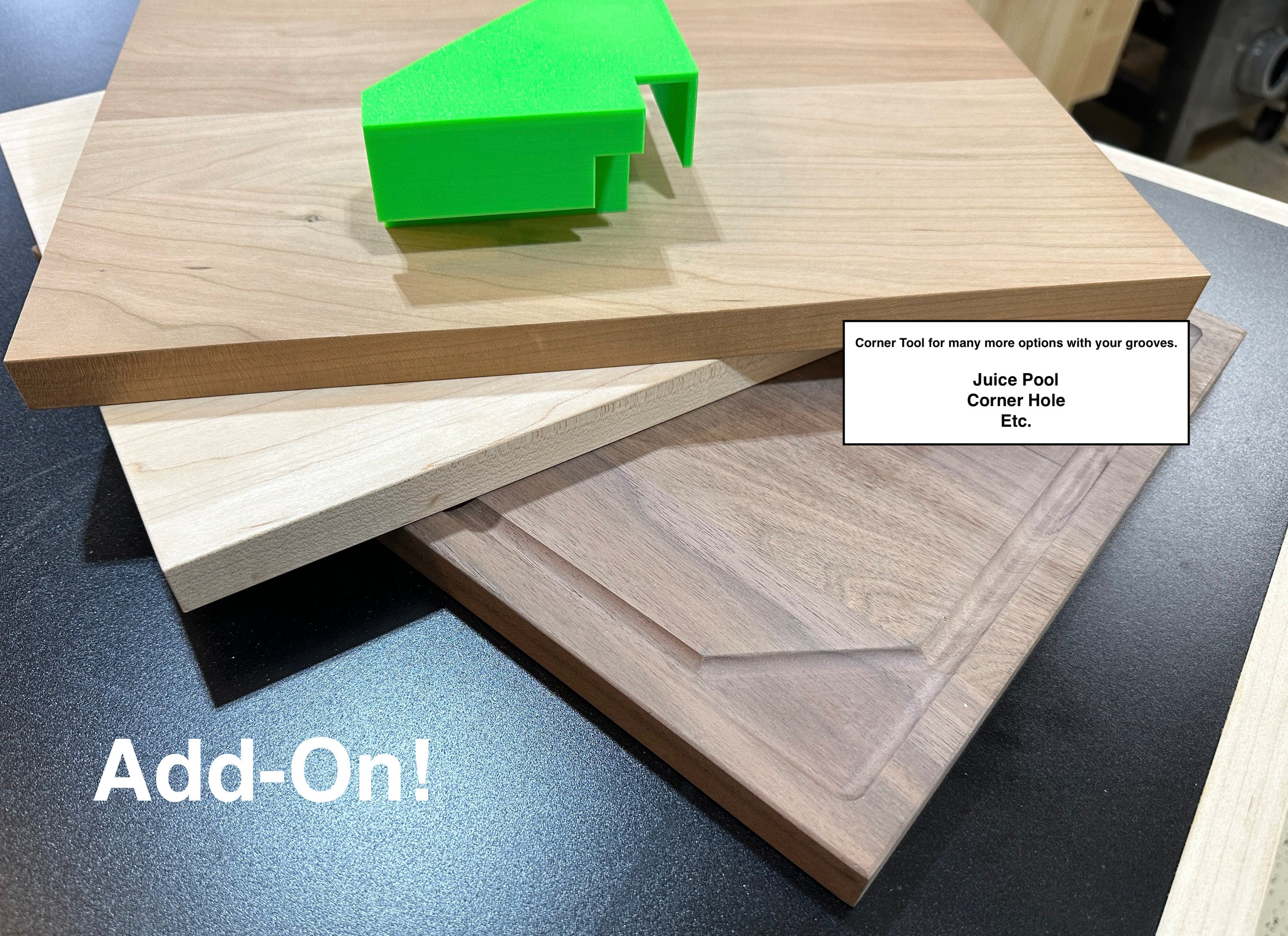 Juice Groove Jig Small to Large Cutting Board Juice Groove Routing Jig