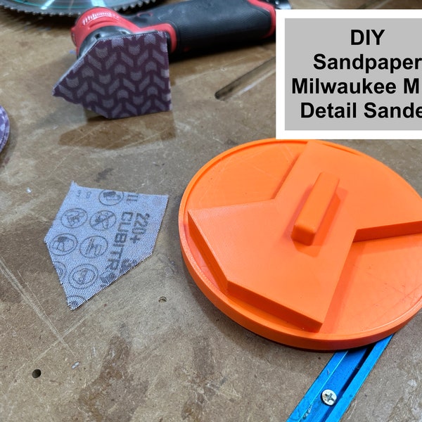 Make your own sandpaper M12 Detail Sander Milwaukee - DIY Sandpaper Cutter 6" and 5" Sheets