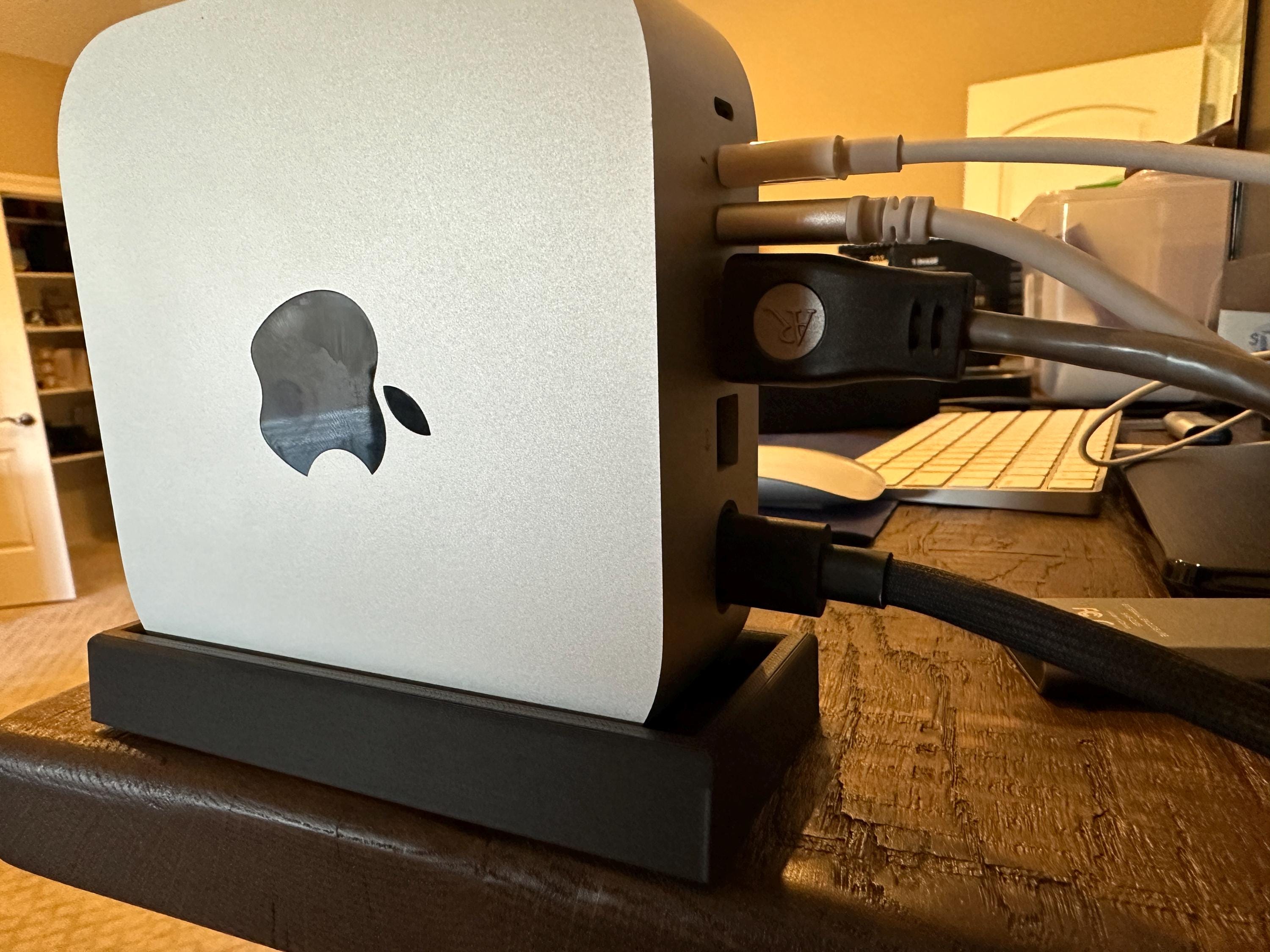 Support Vertical Pour Mac Mini M4 - Gain De Place, Dissipation Thermique Améliorée, Accès Facile Au Bouton D'alimentation