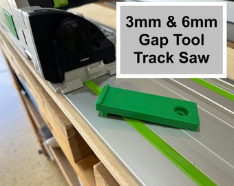 Track Saw Ripping Setback Tool - Guide - Setback 3mm or 6mm for first Rip - Shipping Product