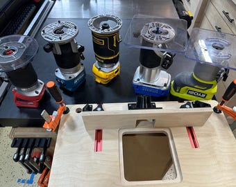Compact Router Table with Fence – Baltic Birch Plywood, Clamp-On Design