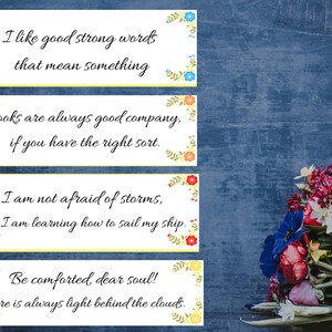 Little Women Bookmarks, Prinable Bookmarks.