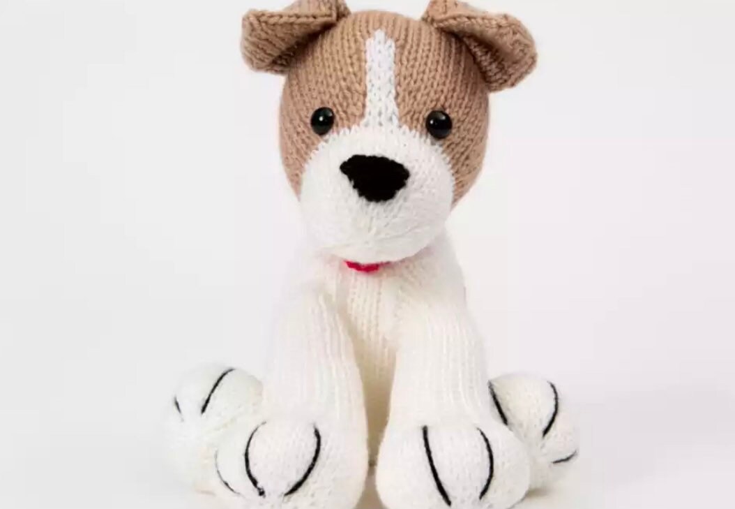 Knitted Jack Russel Teddy Etsy