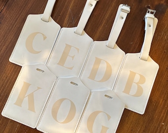 Initial Destination Luggage Tag Bachelorette | Bachelor | Vacation trip | Birthday | Honeymoon | Wedding | Spring Break | Gifts | Present