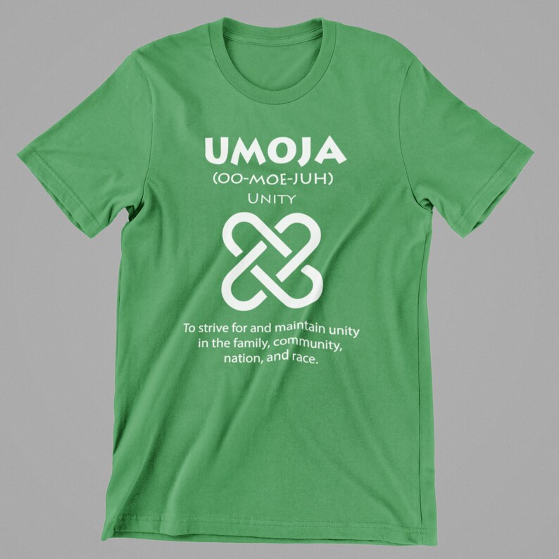 Unity Umoja Nguzo Saba African Symbol T Shirt Black History Etsy