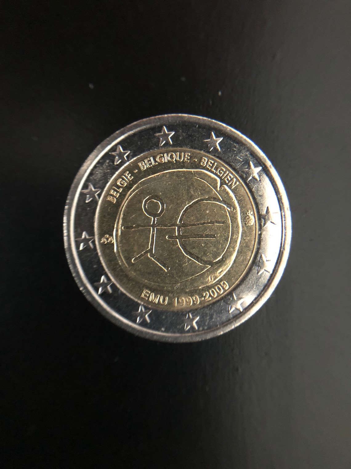 Zeldzaam België 2 Euro Munt 10 Jaar EMU 19992009 Etsy Zeldzaam België 2 Euro Munt 10 Jaar EMU 19992009 Etsy