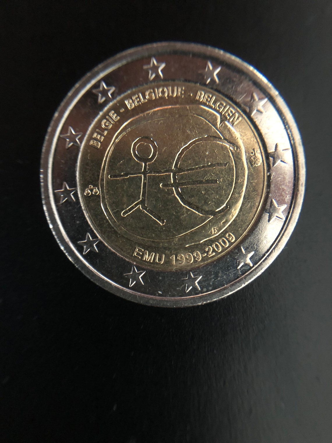 Zeldzaam België 2 Euro Munt 10 Jaar EMU 19992009 Etsy New Zealand Zeldzaam België 2 Euro Munt 10 Jaar EMU 19992009 Etsy New Zealand