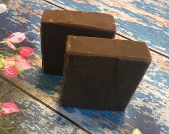 Real Pine Tar Soap | 20% Pine Tar | Sensitive Dry Skin | Acne | Itch | Man Soap | Black Tar Soap |  Eczema / Psoriasis | Dandruff