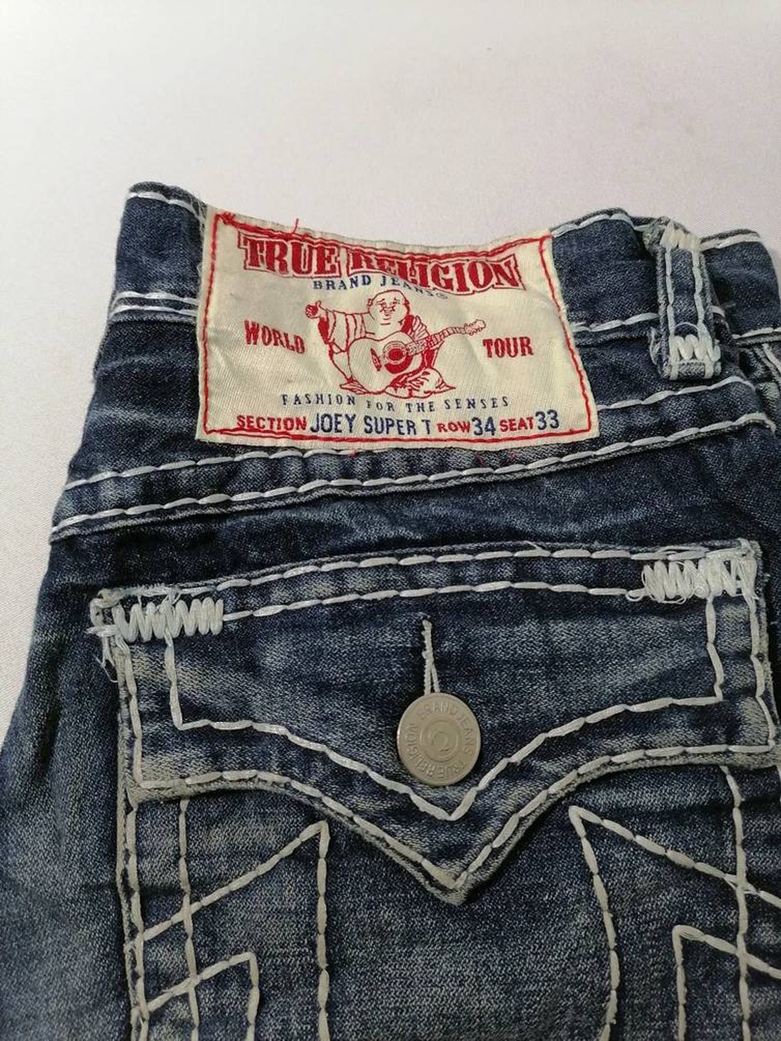 True Religion Joey Super T Denim Jeans | Etsy