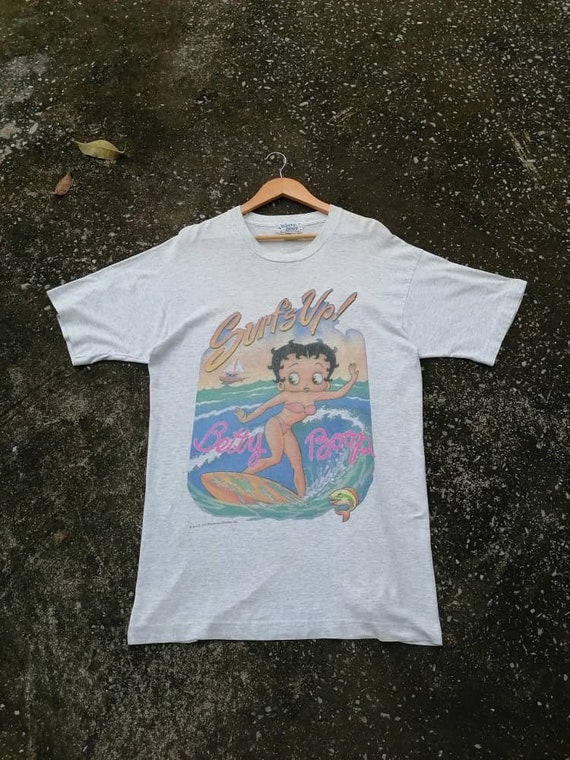 Vintage Betty Boop Surfs up Fruit of the Loom - Etsy